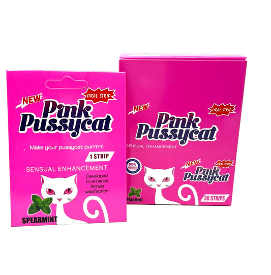 Pink Pussycat Female Enhancement Oral Strip (30 Strip Box)