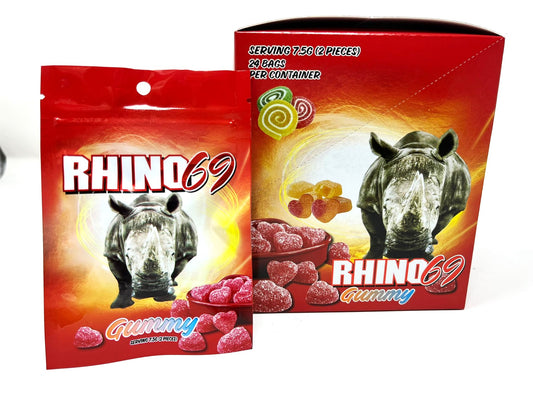 Rhino69 Gummy For Men (7.5gms of 24 Bags)