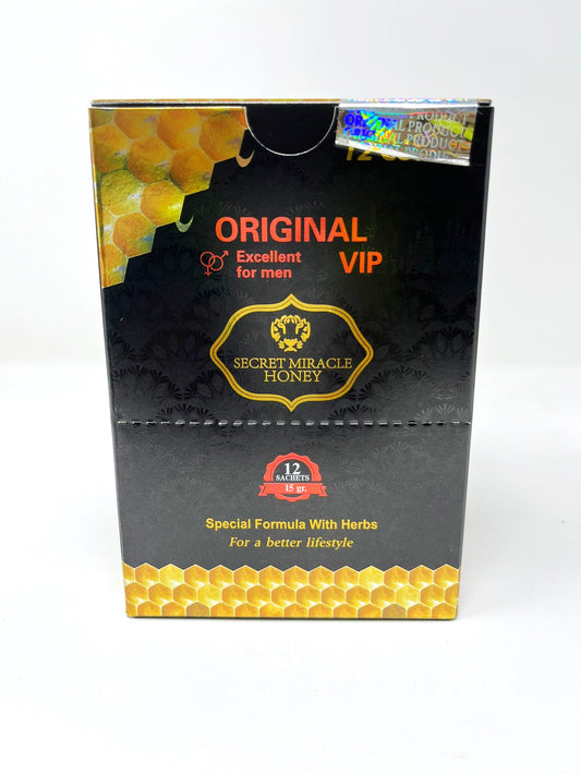 Original VIP Secret Miracle Honey Tube (15g of 12 Pouches Box)