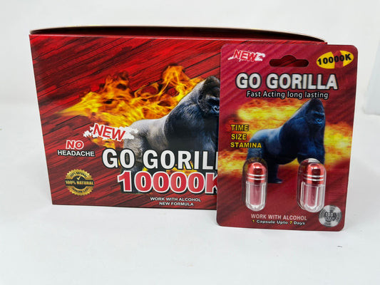 Go Gorilla Sexual Male Pills 10000K Double Pill