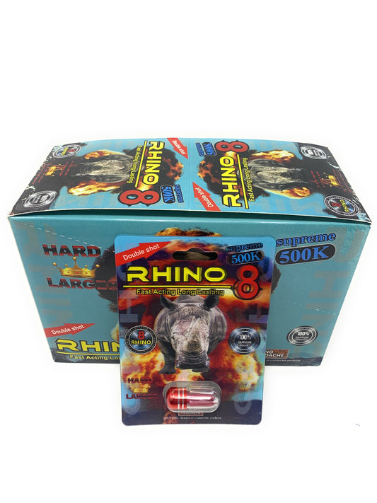 Rhino 8 500k Sexual Male Enhancement (Box of 24)